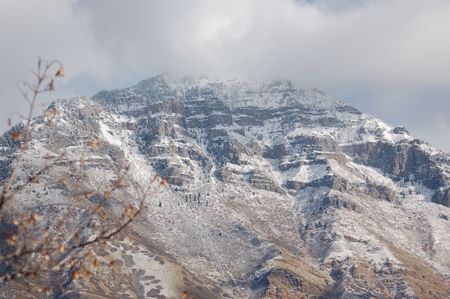 misty mountainの写真素材