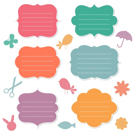 Frames and design elementsのイラスト素材