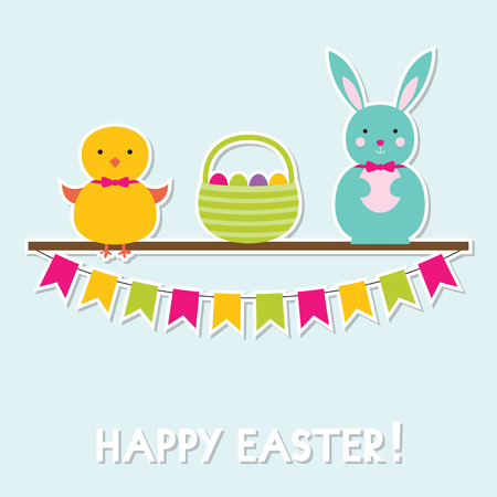 Easter cardのイラスト素材