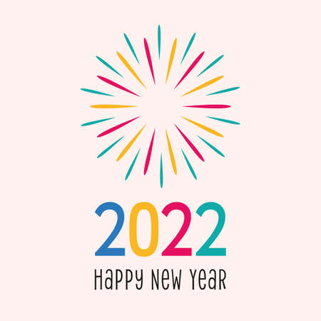 New Year 2022 banner designのイラスト素材