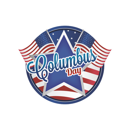 abstract columbus day object on a white backgroundのイラスト素材