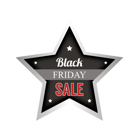 Abstract black friday object on a white backgroundのイラスト素材