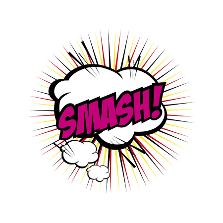 abstract pop art object on a white backgroundのイラスト素材