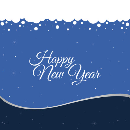 a blue background with text for new yearのイラスト素材