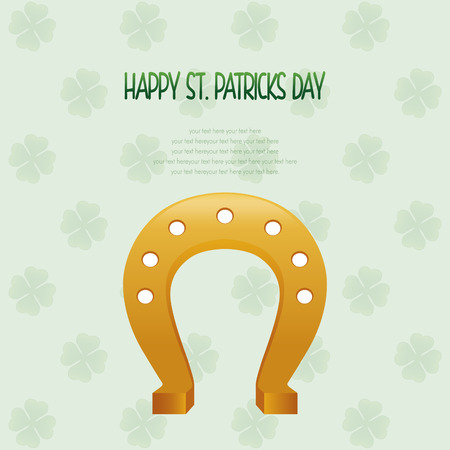 a colored background with text and a traditional element for patrick's dayのイラスト素材