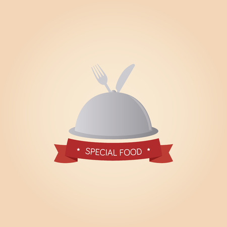 Isolated menu icons and text on a colored background. Vector illustrationのイラスト素材