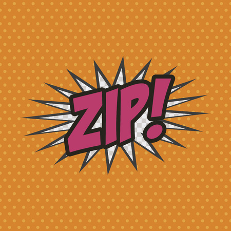 Isolated comic speech bubble on a colored background. Vector illustrationのイラスト素材