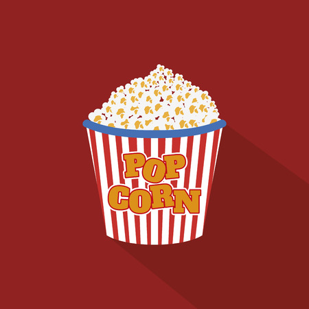 abstract cinema object on a special red backgroundのイラスト素材