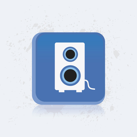 Isolated media icon on a white background. Vector illustrationのイラスト素材