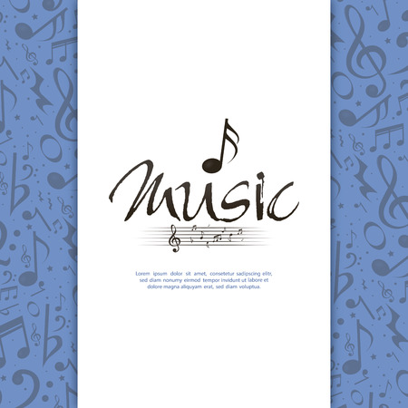 abstract music background with some special objectsのイラスト素材