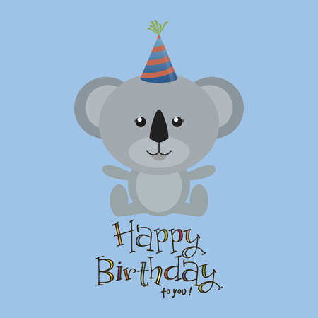 abstract happy birthday background with some special objectsのイラスト素材
