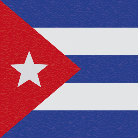 abstract cuba flag with a grunge textureのイラスト素材