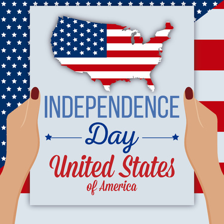 abstract independence day background with some special objectsのイラスト素材