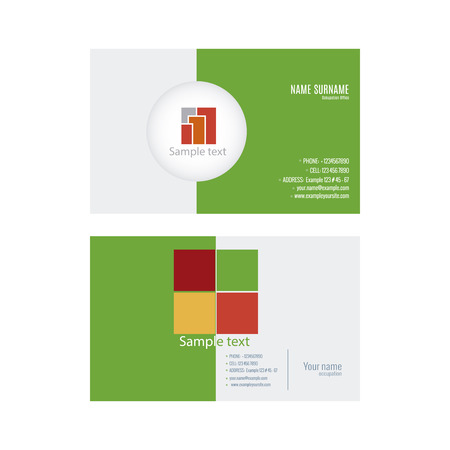 Abstract presentation card on a white backgroundのイラスト素材