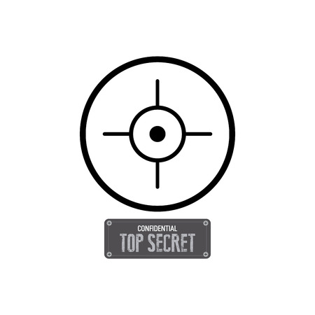 Abstract top secret label on a white backgroundのイラスト素材