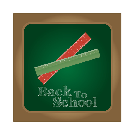 Abstract Back to school background with some special objectsのイラスト素材