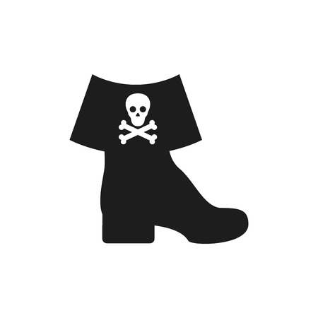 Abstract Pirate object on a white backgroundのイラスト素材