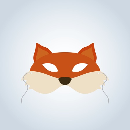 Abstract Fox Mask on a special backgroundのイラスト素材