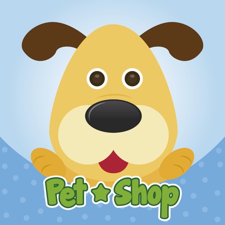 Abstract pet shop background with some special objectsのイラスト素材