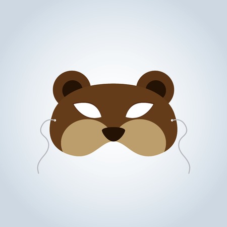 Abstract Bear Mask on a special backgroundのイラスト素材