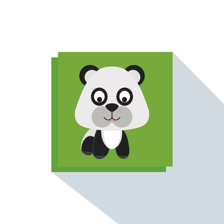 Abstract cute Panda on a special backgroundのイラスト素材