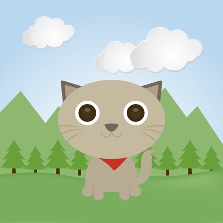 Abstract pet shop background with some special objectsのイラスト素材