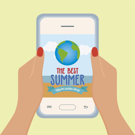 Abstract summer vacation promotion on a special backgroundのイラスト素材