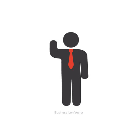 Isolated businessman icon on a white backgroundのイラスト素材