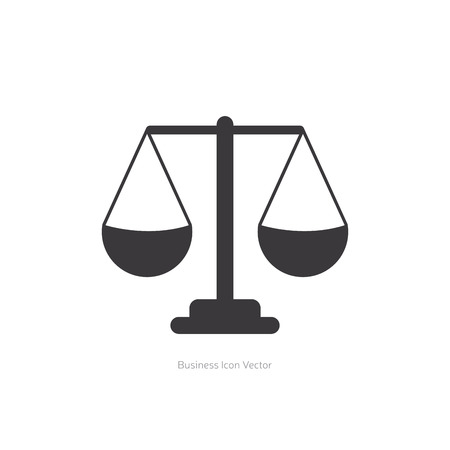 Isolated scale icon on a white backgroundのイラスト素材