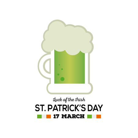 Isolated beer icon on a white background with textのイラスト素材