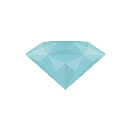 Isolated blue diamond on a white backgroundのイラスト素材