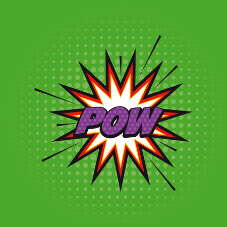 Isolated comic expression with text on a green textured backgroundのイラスト素材
