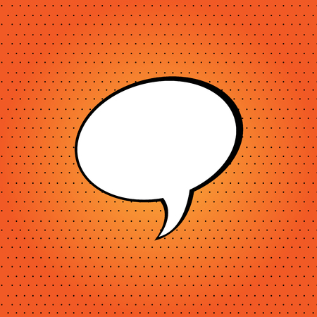 Isolated Comic pop-art speech bubble, Vector illustrationのイラスト素材