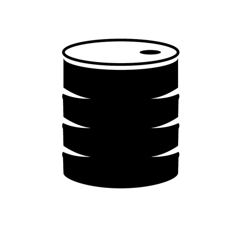 Isolated silhouette of a barrel, Vector illustrationのイラスト素材