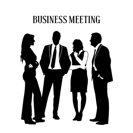 Set of businessmen on a white background, Vector illustrationのイラスト素材