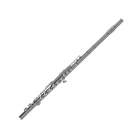 Isolated flute on a white background, Vector illustrationのイラスト素材