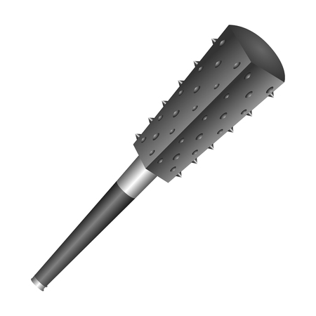 Isolated mace on a white background, Vector illustrationのイラスト素材