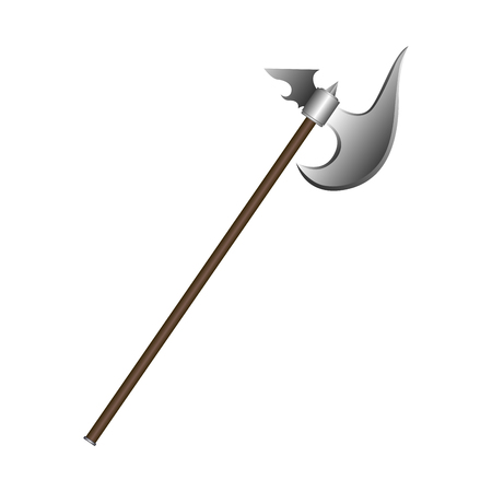Isolated axe on a white background, Vector illustrationのイラスト素材