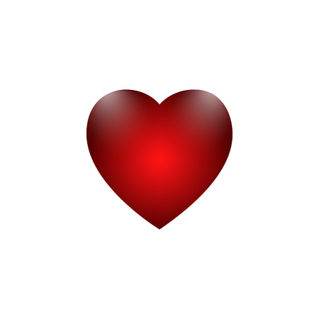 Isolated heart icon on a white background, Vector illustrationのイラスト素材