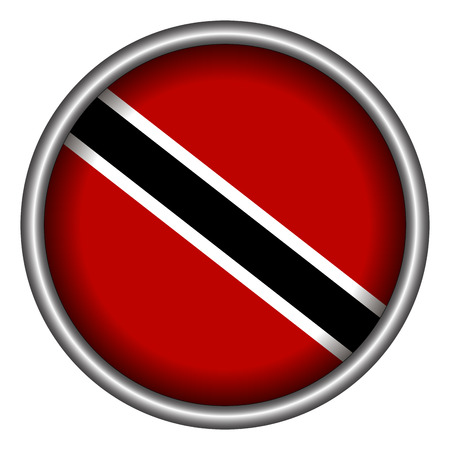 Isolated flag of Trinidad and Tobago, Vector illustrationのイラスト素材