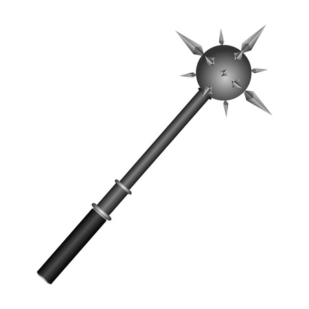 Isolated mace on a white background, Vector illustrationのイラスト素材