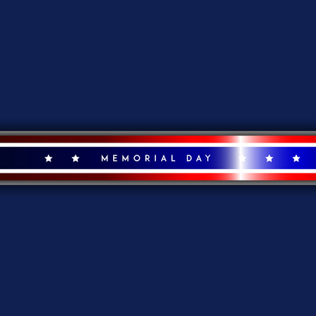 Colored memorial day graphic design, Vector illustrationのイラスト素材