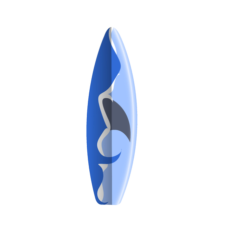 Isolated Surfboard on white background, Vector illustrationのイラスト素材