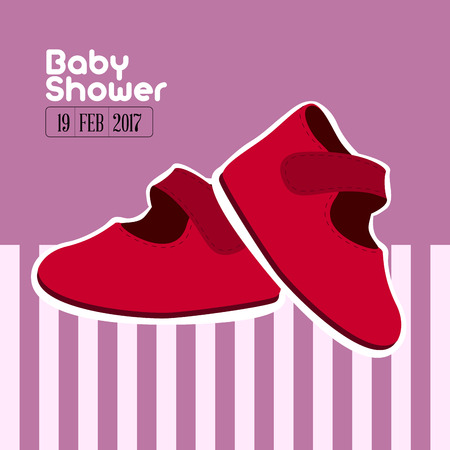 Colored baby shower graphic design, Vector illustrationのイラスト素材