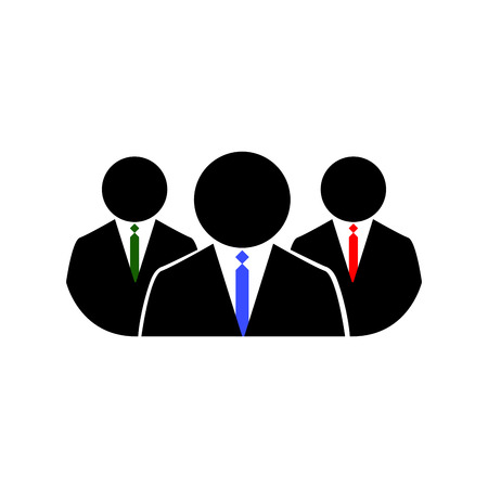 Isolated businessman icon on a white background, Vector illustrationのイラスト素材