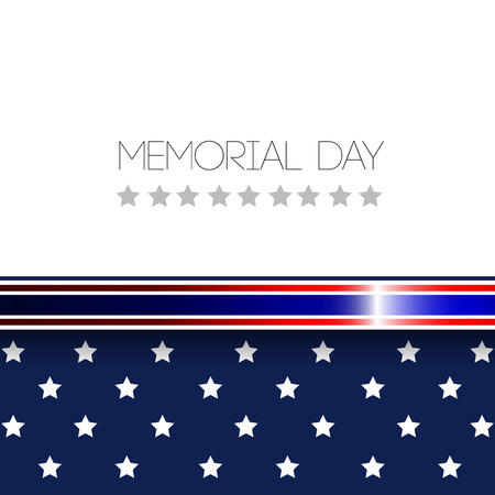 Colored memorial day graphic design, Vector illustrationのイラスト素材