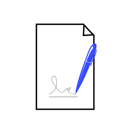 Isolated business icon on a white background, Vector illustrationのイラスト素材