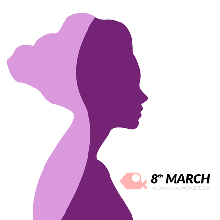 Happy women's day graphic design, Vector illustrationのイラスト素材