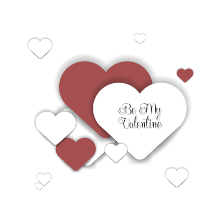 Happy valentine's day graphic design, Vector illustrationのイラスト素材