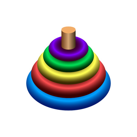 Isolated baby toy on a white background, Vector illustrationのイラスト素材